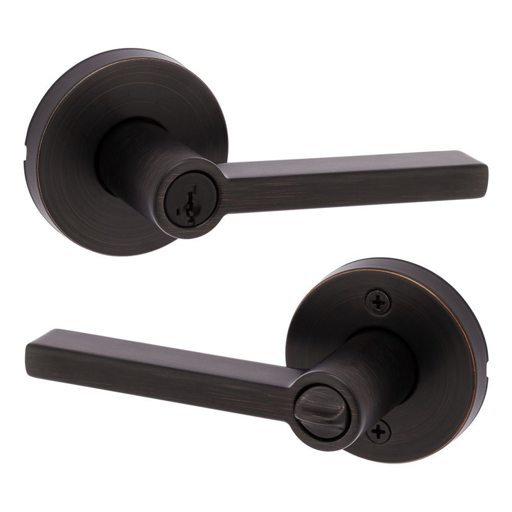 KWIKSET Kwikset 740HFLRDT-11PS Halifax Lever Entry Lock Venetian Bronze