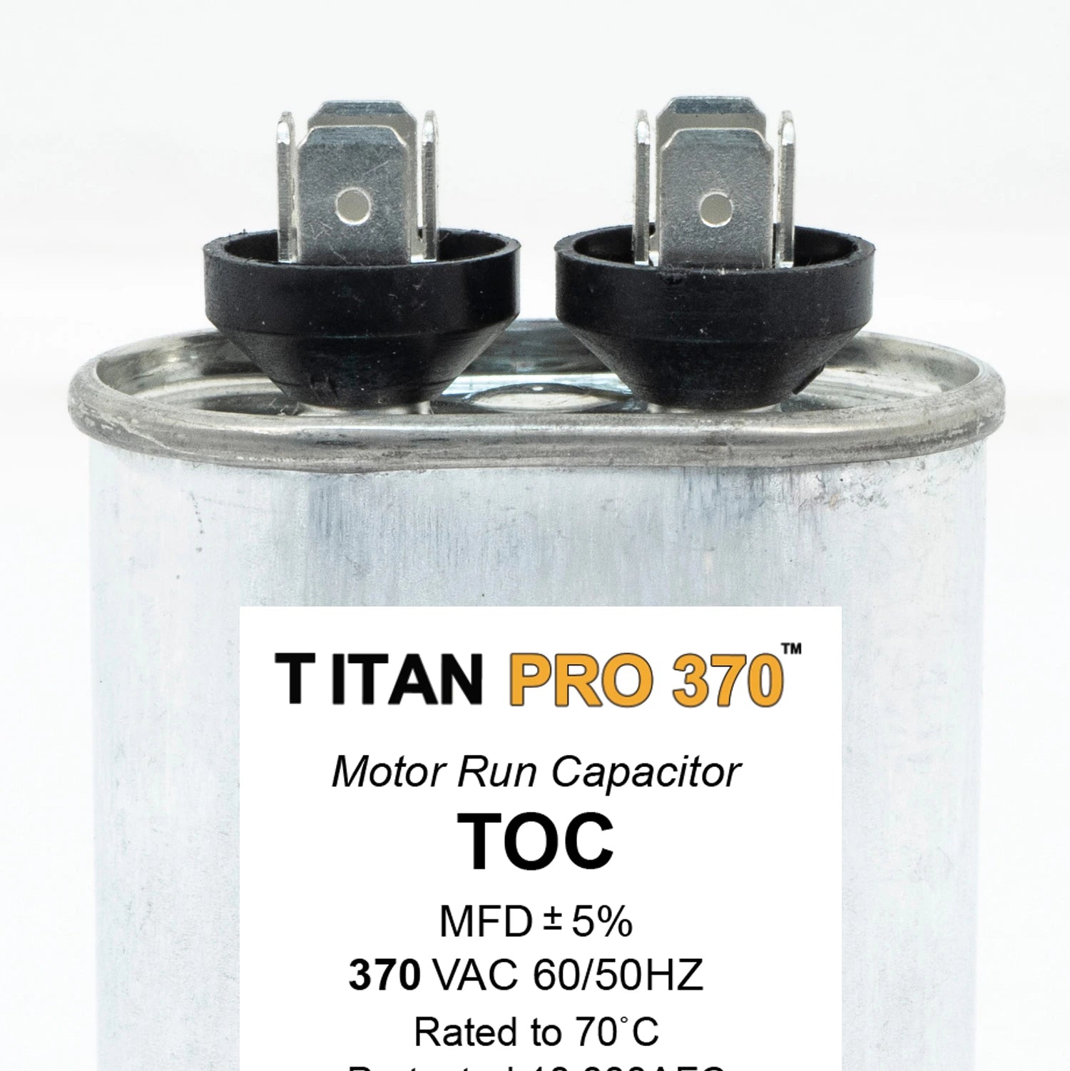 TITAN PRO Titan Pro TOC60 Motor Run Capacitor 60 MFD (Oval) Packard 325P606H37C46N4X