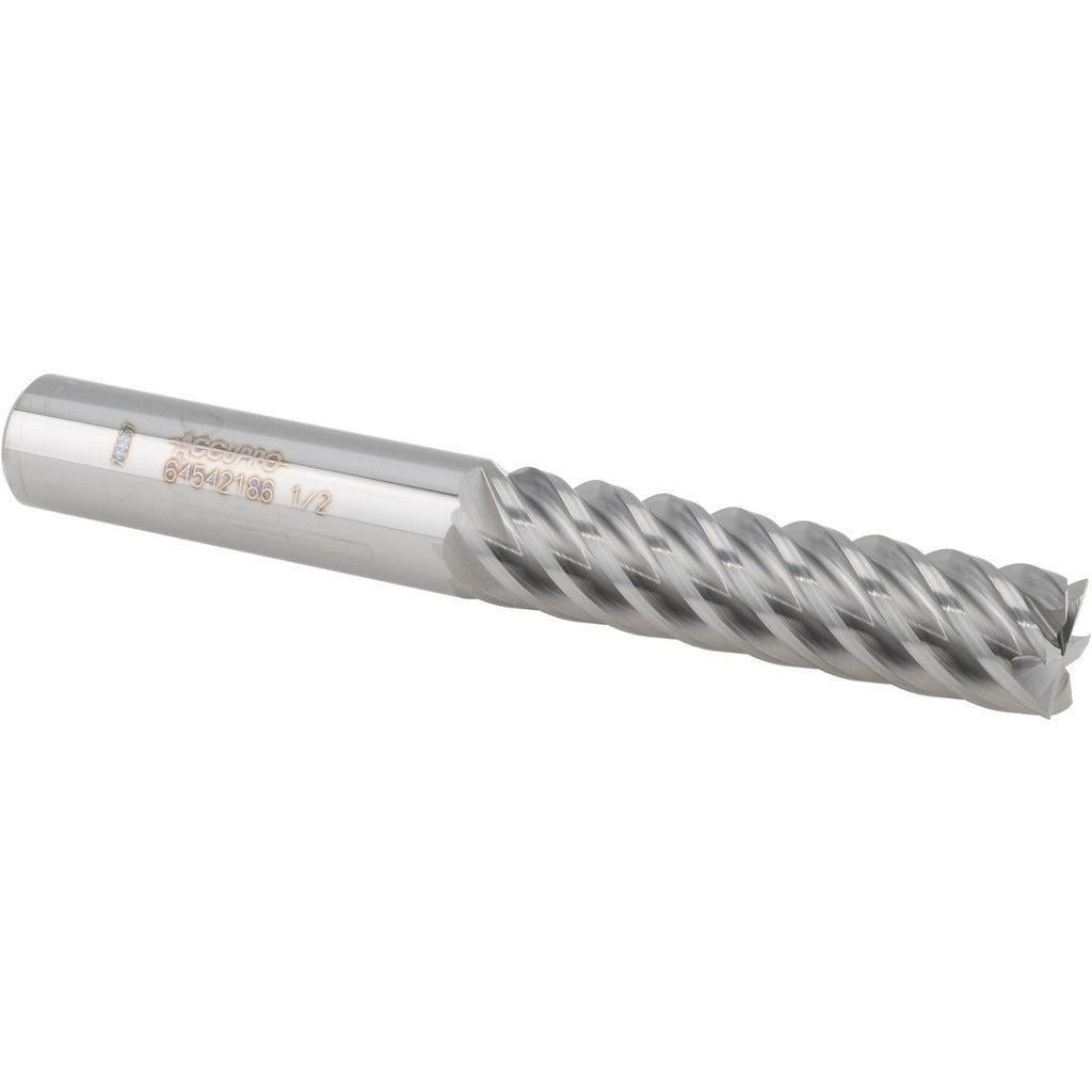 ACCUPRO Accupro 12177423 Square End Mill 1/2 in 6 Flute Carbide