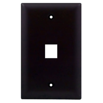 Legrand WP3401BR On-Q 1-Gang 1-Port Wallplate Brown