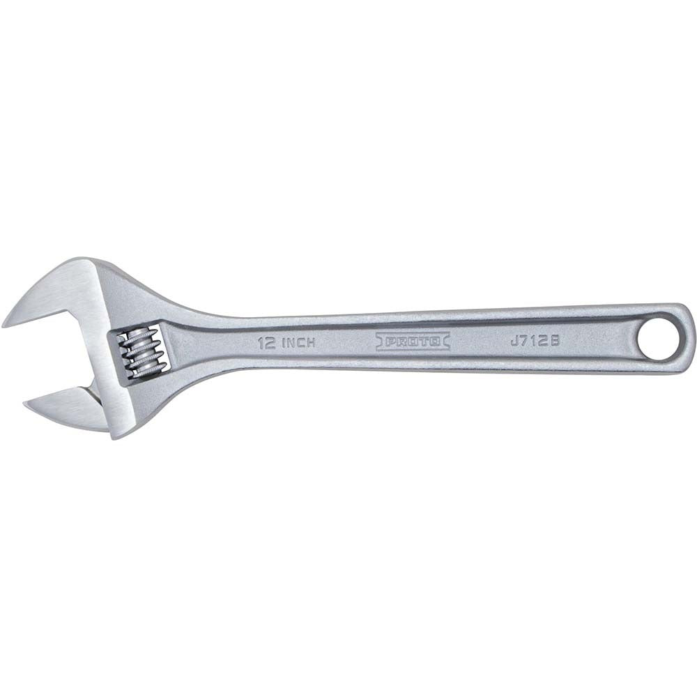 PROTO Proto J712B Adjustable Wrench 12 in 1-1/2 in Jaw Chrome