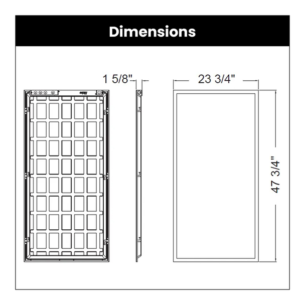 HALCO LIGHTING Halco Lighting 90520 LED 2x4 Flat Panel Selectable 30/35/40W (2x4) FPL-24-LS-CS-UNV