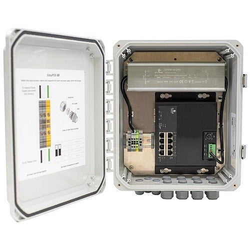 ETHERWAN Etherwan EASYPOE8P-PMT Nema Cabinet 8-port Poe Switch