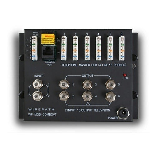 WIREPATH Wirepath WP-MOD-COMBOVT 1x6 Telephone 2x6 Video Module