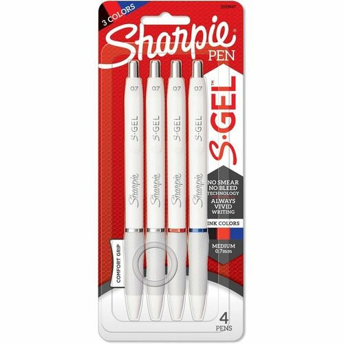 SHARPIE Newell Brands SAN2193947 White Gel Pen Pack of 4