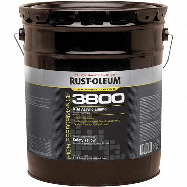RUST-OLEUM Rust-oleum 316536 Acrylic Enamel Paint 5 Gal Safety Yellow