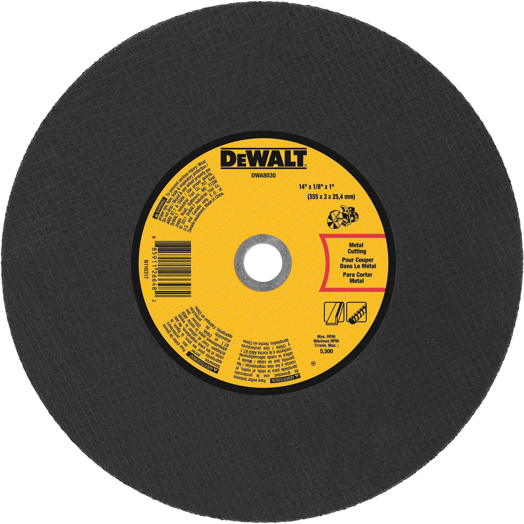 DeWalt DWA8030 Metal Cutting Wheel 14 x 1/8 x 1