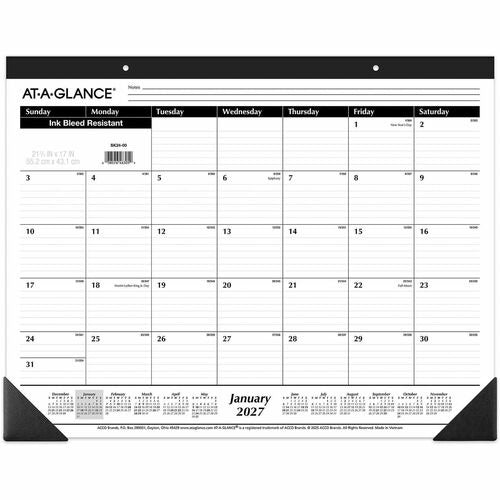 AT-A-GLANCE At-a-glance AAGSK2400 Monthly Desk Pad Calendar