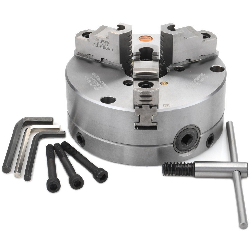 HERTEL Hertel 1-101-0800 Manual Lathe Chuck 8 in 3 Jaw