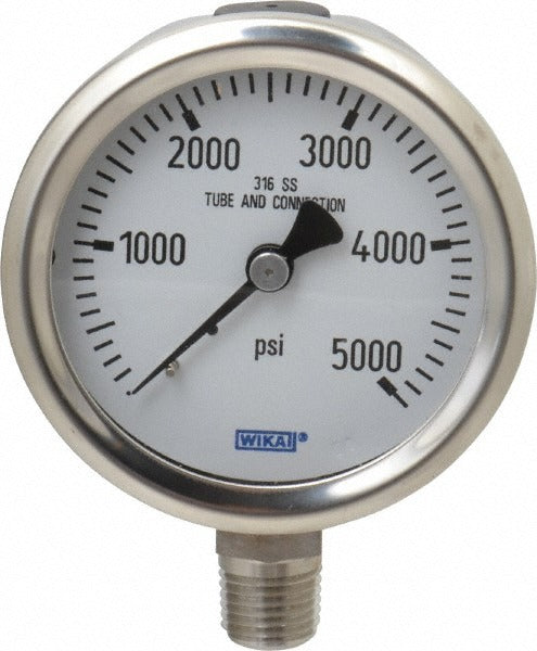 WIKA Wika 9768602 Pressure Gauge 0-5000 Psi 2.5 in Dial