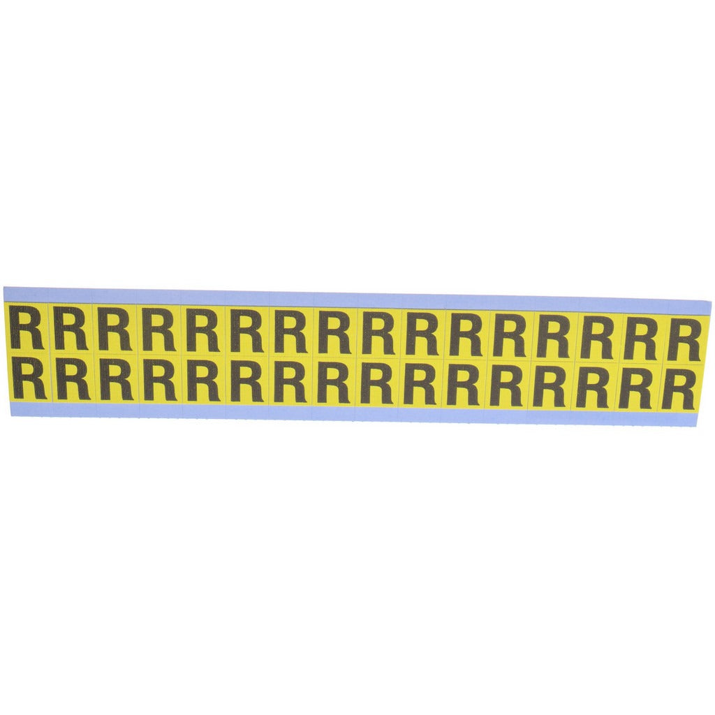 STRANCO Stranco SB3-R Letter Label R Rectangle Vinyl Indoor