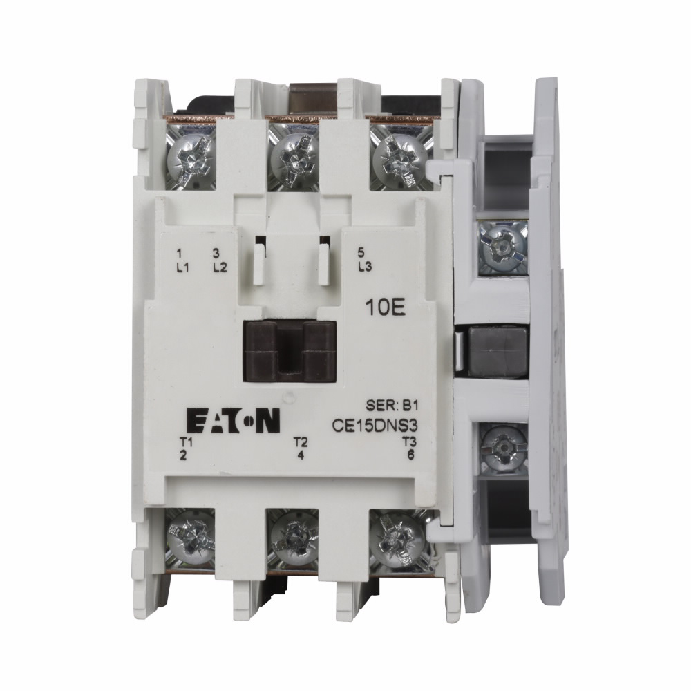 Eaton CE15DNS3AB 120 Volt 27 Amp 3-Pole Non-Reversing IEC Contactor