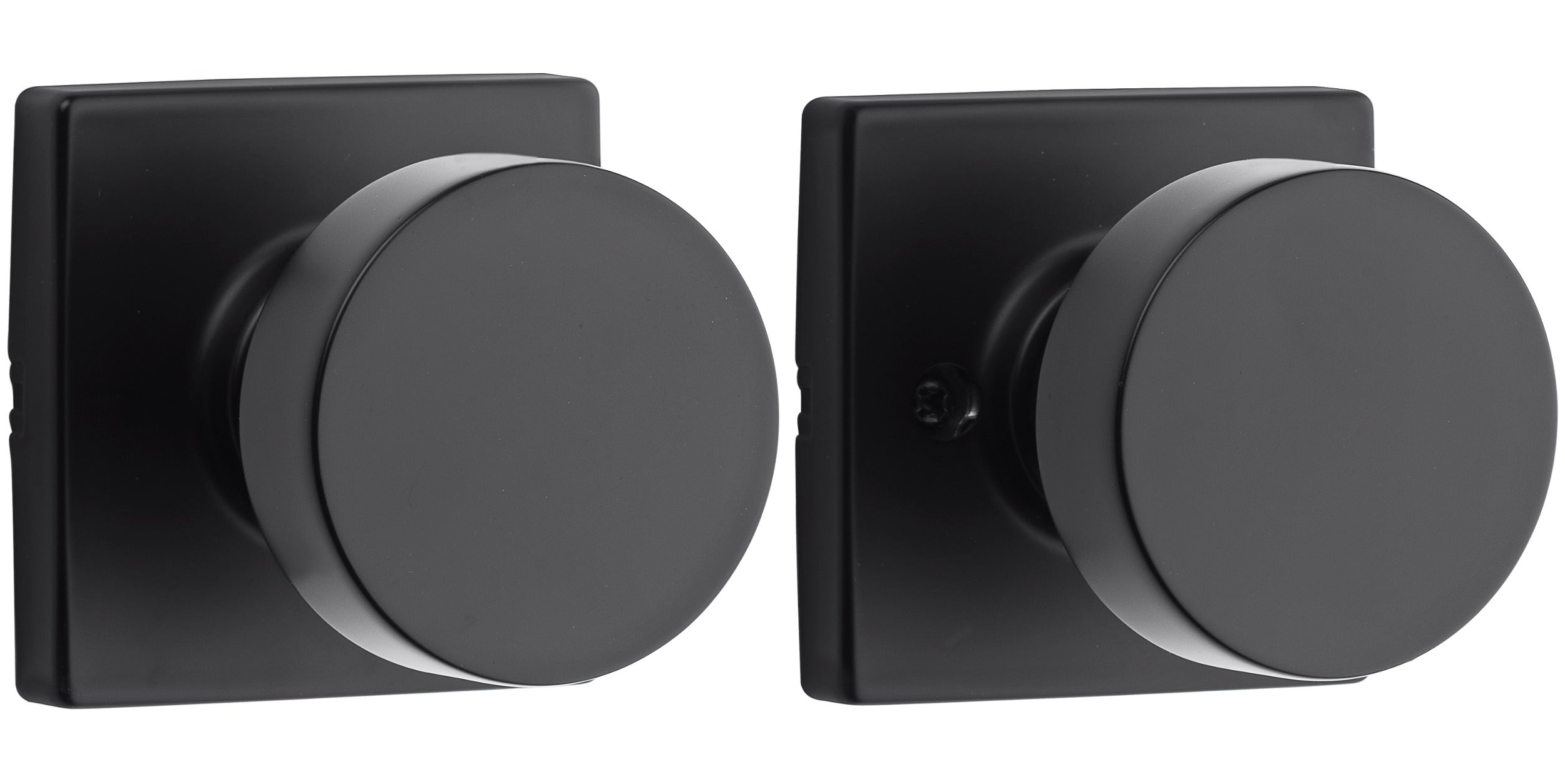 KWIKSET Kwikset 720PSKSQT-514 Pismo Passage Knob Matte Black