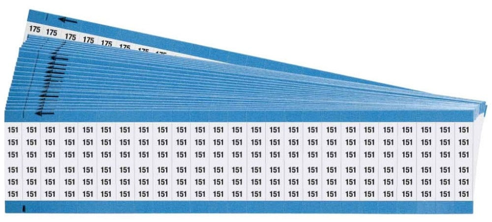 BRADY Brady CPCWM-151-175 Combination Pack Wire Markers Pack of 25 Cards