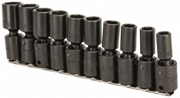 PROTO Proto J72135M Deep Impact Socket Set 3/8 Drive Metric