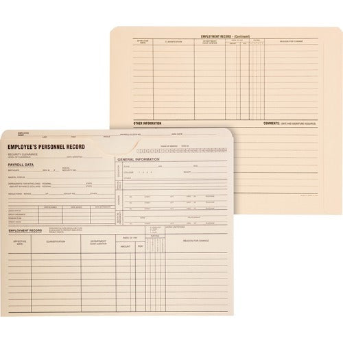 QUALITY PARK Quality Park QUA69999 Personnel Record Jackets Box 100