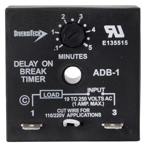 Diversitech ADB-1 Adjustable Time Delay on Break Relay