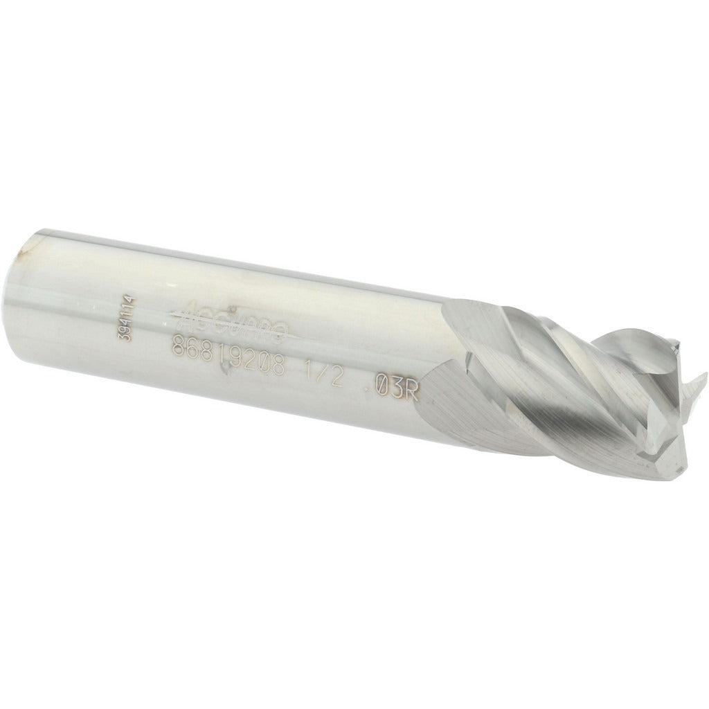 ACCUPRO Accupro 12182933 Corner Radius End Mill 1/2 in 4 Flute Carbide