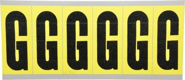 STRANCO Stranco SB6-G Letter Label G Rectangle Vinyl