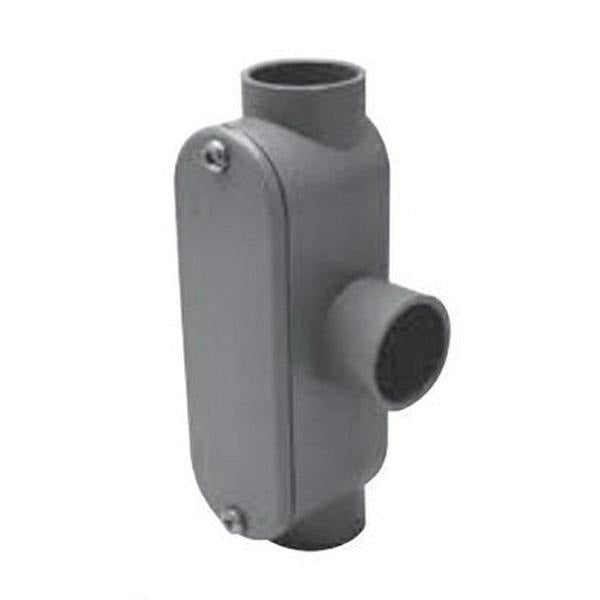 MULTI FITTINGS Multi Fittings 78180 Type T Pvc Conduit Body 1-1/2 in Hub