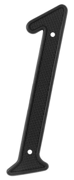 DELTANA Deltana RNZ41 4 Inch Zinc Address Number Black
