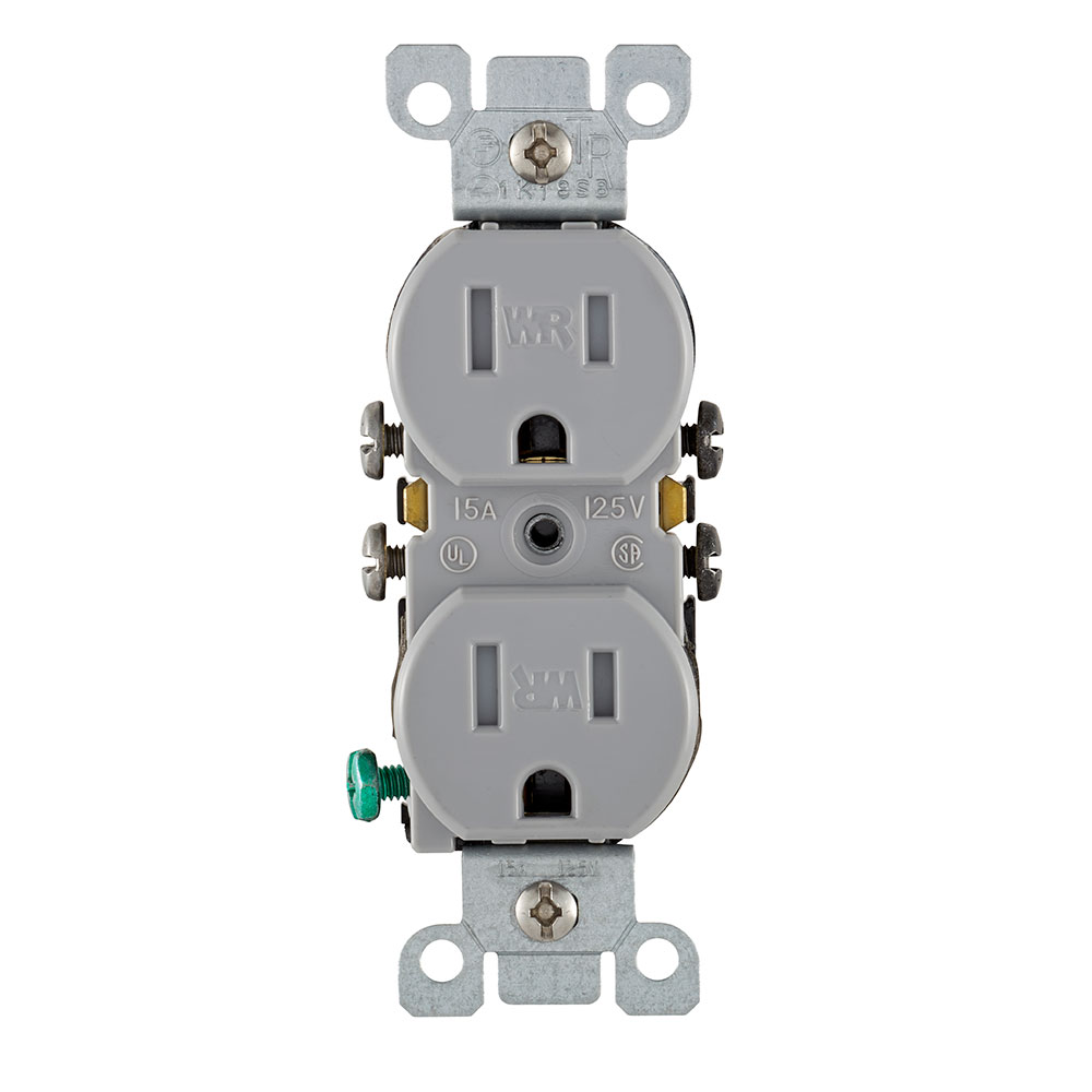 Leviton W5320-T0G 15A-125V WR/TR Duplex