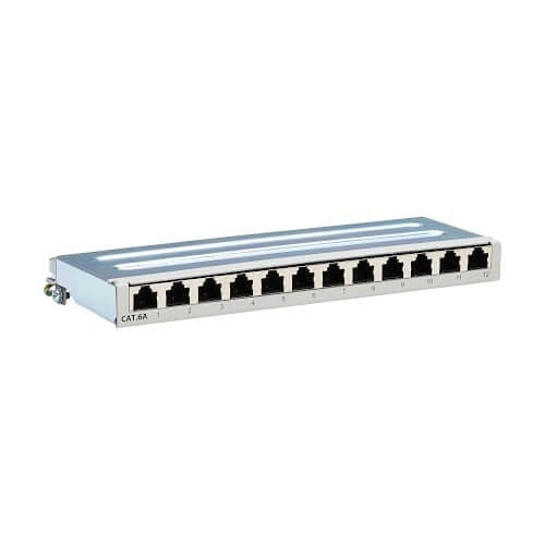 TRIPP LITE Tripp Lite N250-SH12-DIN6A 12-port Cat6a Din Rail Patch Panel