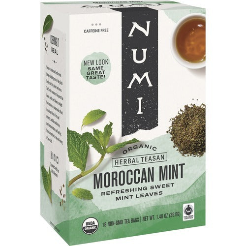 NUMI Numi Organic Tea NUM10104 Mint Turmeric Tea 18 Bags