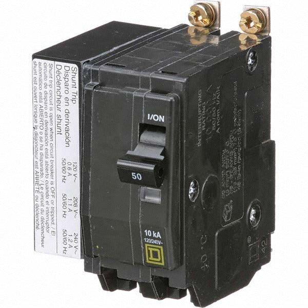 SCHNEIDER ELECTRIC Square D QOB2501021 Circuit Breaker 50A 240V 2 Pole