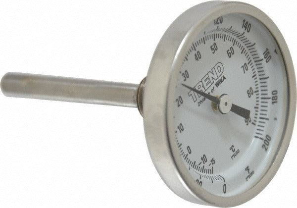 WIKA Wika 20025D005G2 Bimetal Dial Thermometer 0-200F Back Mount
