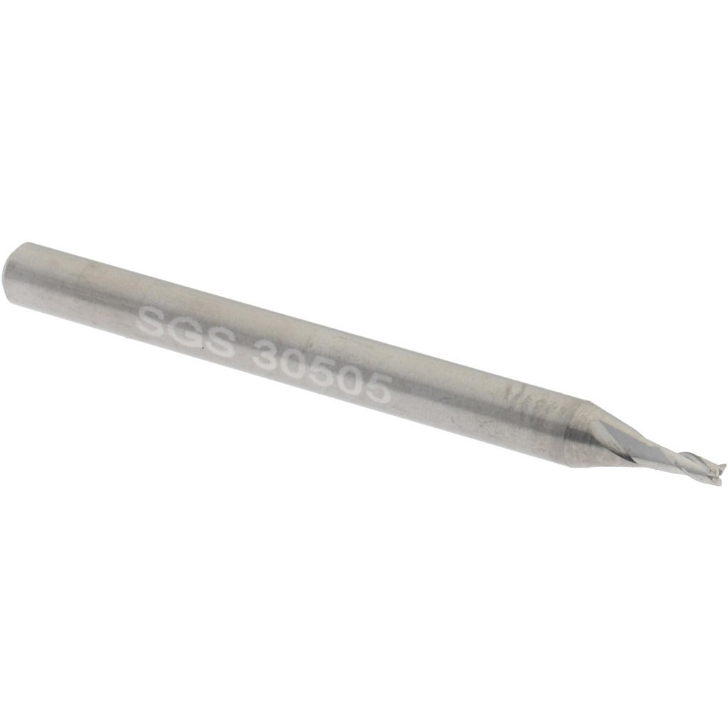 KYOCERA SGS PRECISION TOOLS Sgs 30505 Square End Mill 3/64 in 3 Flute Solid Carbide