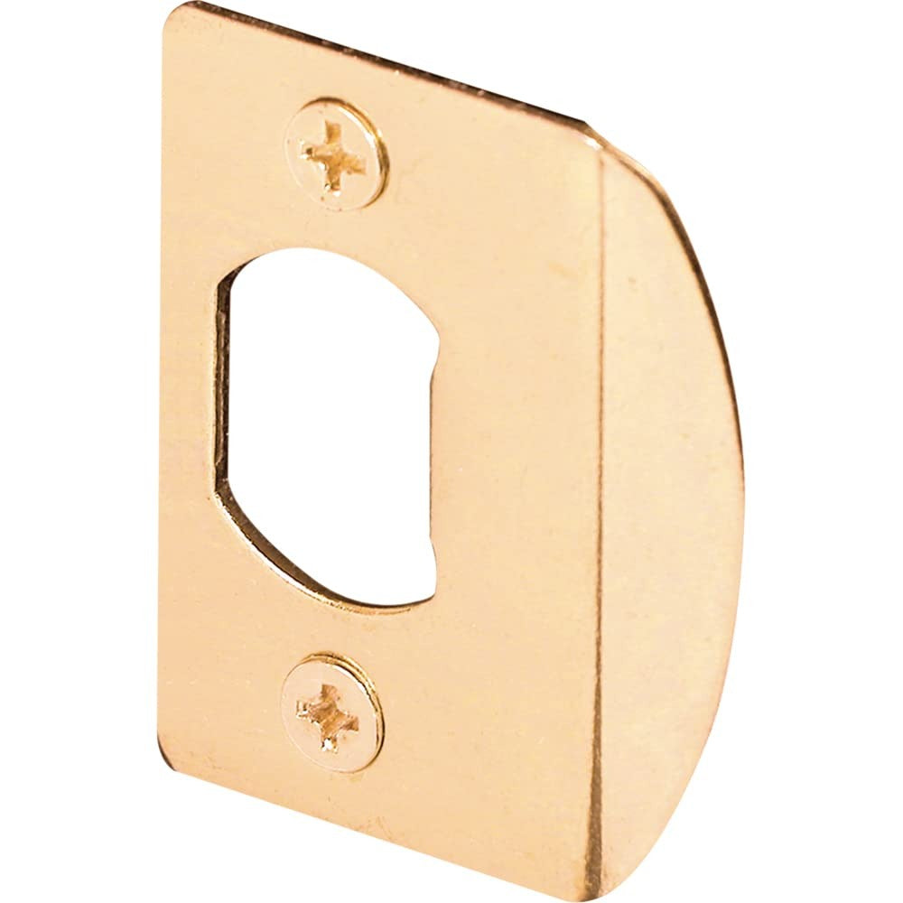 PRIME-LINE Prime-line E 2232 Standard Latch Strike Steel Brass Plated 2 Pack