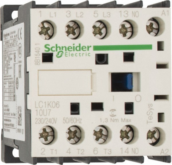 SCHNEIDER ELECTRIC Schneider Electric LC1K0610U7 Iec Contactor 3 Pole 6A