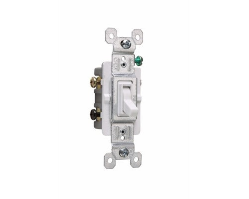 LEGRAND Legrand 663-WG 3-Way Self-Grounding Toggle Switch 1/2 hp (1 Gang)
