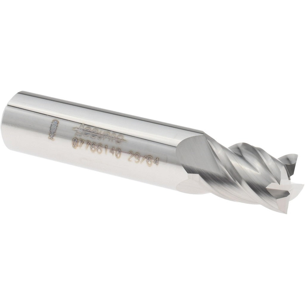 ACCUPRO Accupro 12182916 Square End Mill 29/64 in 4 Flute Carbide