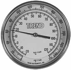 WIKA Wika 50025A005A4SF Bimetal Dial Thermometer 0-200F