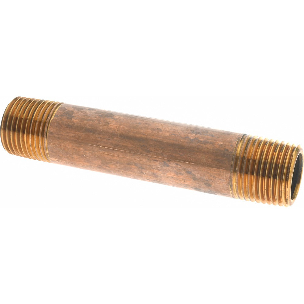 MERIT BRASS Merit Brass 2008-400BSPT Brass Pipe Nipple 1/2 in Bspt