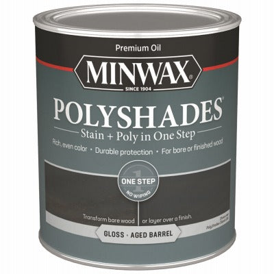 MINWAX Minwax 614994444 Polyshade Gloss Aged Barrel 1 Qt