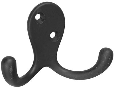 NATIONAL HARDWARE National Mfg N830-153 Double Prong Robe Hook Oil Rubbed Bronze