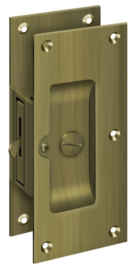 DELTANA Deltana SDL60U5 Decorative Pocket Lock Privacy Antique Brass
