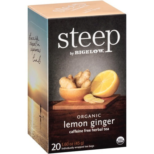 BIGELOW Bigelow BTC17704 Organic Lemon Ginger Herbal Tea Box 20