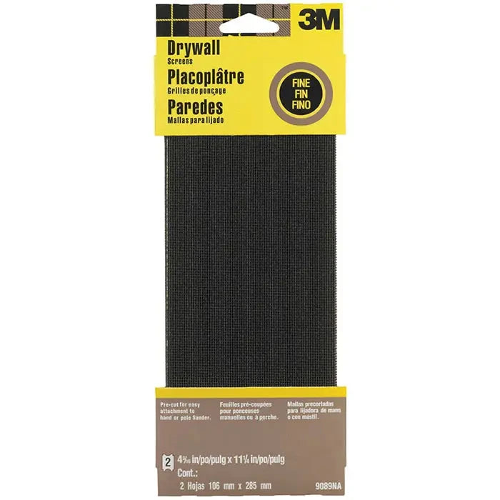 3M 3M 9089 Drywall abrasives sanding screens fine (4-3/8 x 11, pack 2)