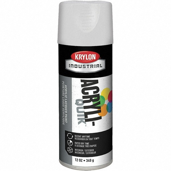 KRYLON Krylon K01508A07 Lacquer Spray Paint White Semi-gloss 16 Oz