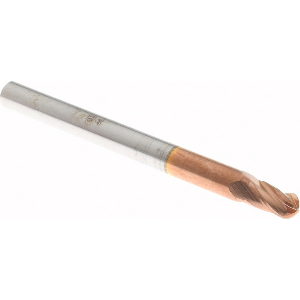 ACCUPRO Accupro 12184761 Ball End Mill 0.1094 in 4 Flute Ticn Carbide