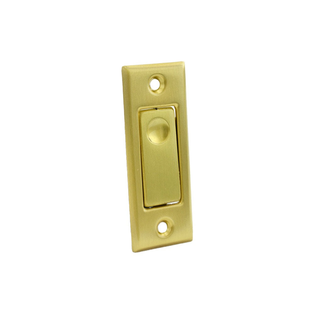 IVES Ives 42B4 Pocket Door Bolt Solid Brass Satin Brass