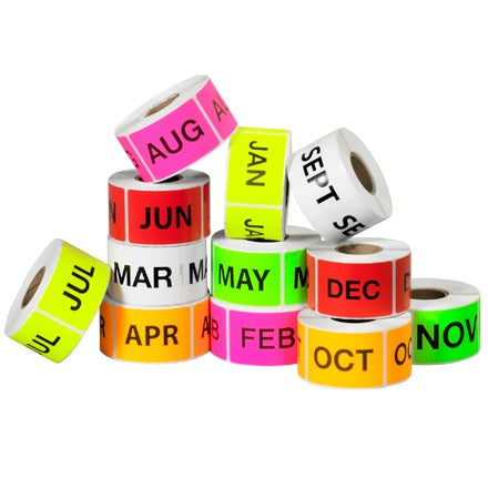 BSC PREFERRED Bsc Preferred DL1238 Month of Year Label Set 12 Rolls