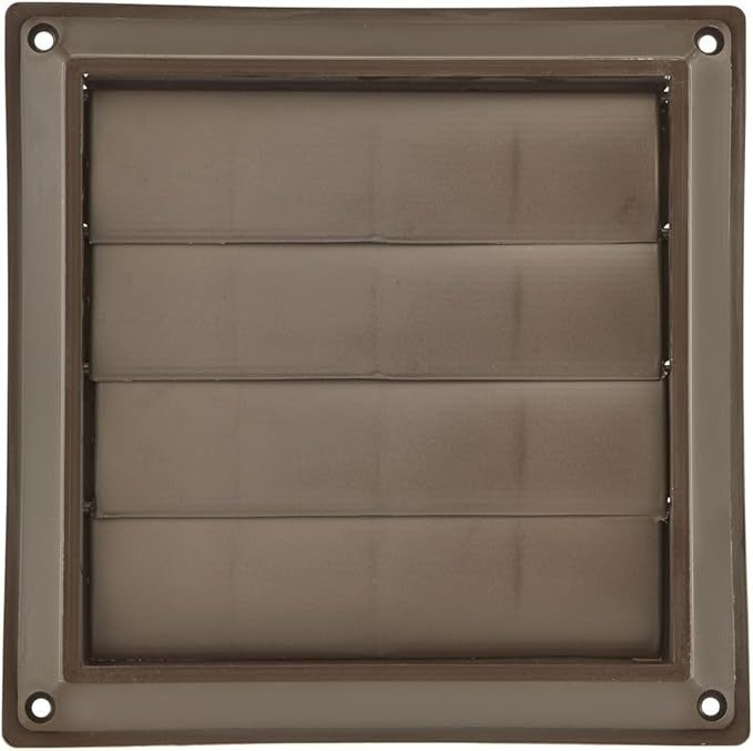 LAMBRO INDUSTRIES LAMBRO INDUSTRIES 361B Louvered Wall Vent 6 inches Brown Plastic