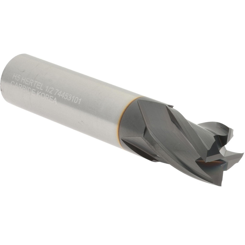 HERTEL Hertel 750292 Square End Mill 1/2 in 4 Flute Solid Carbide
