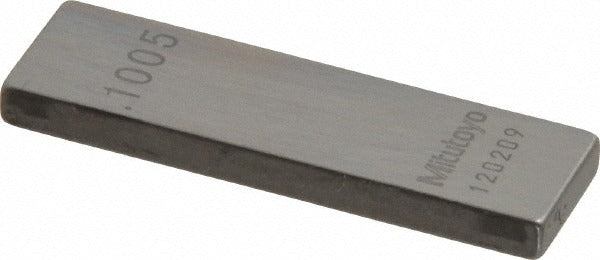 MITUTOYO Mitutoyo 611125-541 Steel Gage Block 0.1005 in Grade AS-1