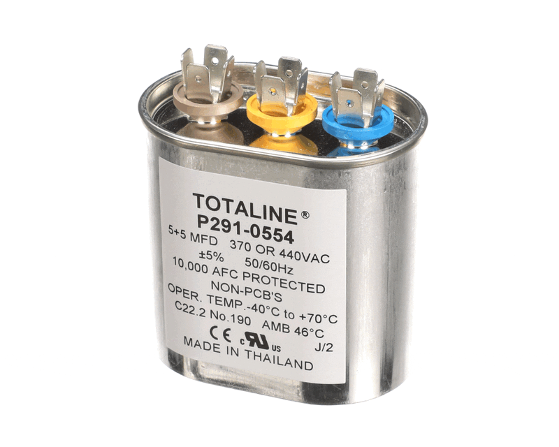 CARRIER Carrier P291-0554 5/5 mfd 440v oval run capacitor (5/5 mfd) CRCP291-0554